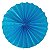 Enfeite de Papel Fiorata 30cm Azul Turquesa - 1 Un - Imagem 1