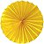 Enfeite de Papel Fiorata 40cm Amarelo Ouro - 1 Un - Imagem 1