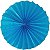 Enfeite de Papel Fiorata 40cm Azul Turquesa - 1 Un - Imagem 1