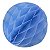 Enfeite de Papel Globo 13cm Azul Claro - 1 Un - Imagem 1