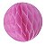 Enfeite de Papel Globo 13cm Rosa Choque - 1 Un - Imagem 1