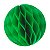 Enfeite de Papel Globo 13cm Verde Bandeira - 1 Un - Imagem 1