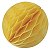 Enfeite de Papel Globo 21cm Amarelo Ouro - 1 Un - Imagem 1