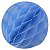 Enfeite de Papel Globo 21cm Azul Claro - 1 Un - Imagem 1