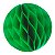 Enfeite de Papel Globo 21cm Verde Bandeira - 1 Un - Imagem 1