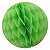 Enfeite de Papel Globo 21cm Verde Claro - 1 Un - Imagem 1