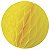 Enfeite de Papel Globo 34cm Amarelo Claro - 1 Un - Imagem 1