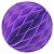 Enfeite de Papel Globo 34cm Roxo - 1 Un - Imagem 1