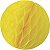 Enfeite de Papel Globo 48cm Amarelo Claro - 1 Un - Imagem 1