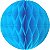 Enfeite de Papel Globo 48cm Azul Turquesa - 1 Un - Imagem 1