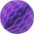 Enfeite de Papel Globo 48cm Roxo - 1 Un - Imagem 1