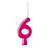 Vela Clear Nº 6 Rosa - Imagem 1