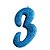Vela N°3 Fun Azul - Imagem 1