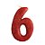 Vela N°6 Fun Vermelho - Imagem 2