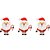 Prendedor Decorativo Papai Noel 5cm - 6 Un - Imagem 1