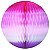 Enfeite de Papel Globo 34cm Tons de Rosa com Lilás - 1 Un - Imagem 1