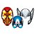 Máscara Os Vingadores Animated - 06 Un - Imagem 1