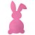 Aplique em E.V.A. com Glitter Coelho Pompom 5cm Rosa - 10 Un - Imagem 2
