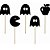 Palito Decorativo Pacman Halloween M - 5 Un - Imagem 1