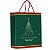Sacola Premium Especial Natal Mágico Verde M 31x26x10cm - 10 Un - Imagem 1