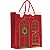 Sacola Premium Especial Guirlanda Boas Festas M 31x26x10cm - 10 Un - Imagem 1