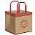 Sacola Para Panetone Boas Festas 27,5x22x16cm Vermelho - 10 Un - Imagem 1