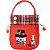Sacola de Tecido Natalina 25x30cm Boneco de Neve Vermelho - 12 Un - Imagem 1