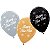 Balão de Látex 360 Metal Happy New Year Sortido R12 30cm - 12 Un - Imagem 1