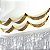 Cortina Metalizada Romana de Teto 450x30cm Ouro - 1 Un - Imagem 2