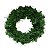 Guirlanda de Natal Aramada 30cm Verde Para Decoração - 40 Galhos - Imagem 1