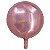 Balão Holográfico Redondo com Canudo 18" Rosê Gold - 1 Un - Imagem 1
