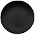 Prato Refeição Preto Borda Prata 26cm - 6 Un - Imagem 1