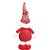 Boneco Papai Noel Decorativo em Pé Xadrez Vermelho 38cm - 1 Un - Imagem 4