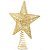 Ponteira Estrela Vazada Para Árvore de Natal Ouro 24cm - 1 Un - Imagem 5
