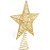 Ponteira Estrela Vazada Para Árvore de Natal Ouro 24cm - 1 Un - Imagem 2