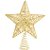 Ponteira Estrela Vazada Para Árvore de Natal Ouro 24cm - 1 Un - Imagem 1