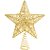 Ponteira Estrela Vazada Para Árvore de Natal Ouro 24cm - 1 Un - Imagem 4