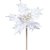Flores Cabo Curto Poinsetia Branco 20cm - 1 Un - Imagem 1