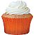 Forminha Para Bolinho Cupcake Liso nº 0 Laranja - 45 Un - Imagem 1