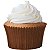 Forminha Para Bolinho Cupcake Liso nº 0 Marrom - 45 Un - Imagem 1