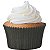 Forminha Para Bolinho Cupcake Liso nº 0 Preto - 45 Un - Imagem 1