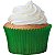 Forminha Para Bolinho Cupcake Liso nº 0 Verde Bandeira - 45 Un - Imagem 1