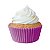 Forminha Para Bolinho Mini Cupcake Liso nº 2 Lilás - 45 Un - Imagem 1