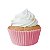 Forminha Para Bolinho Mini Cupcake Liso nº 2 Rosa Bebê - 45 Un - Imagem 1