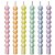 Vela Palito Espiral Metalizada Candy Color V241B - 6 Un - Imagem 1