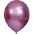 Balão Cromado Redondo 5" Liso Rosa - 25 Un - Imagem 1