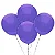 Balão Látex Tradicional Redondo 9" Liso Lilás - 50 Un - Imagem 1