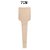 Talher Madeira Mini Colher Natural 7cm - 50 Un - Imagem 1