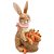 Coelho Decorativo de Resina com Cesta e Cenouras Breeze 23cm - 1 Un - Imagem 1