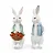 Coelho Decorativo de Resina com Cesta Cenouras Flower 21,7cm - 2 Un - Imagem 4